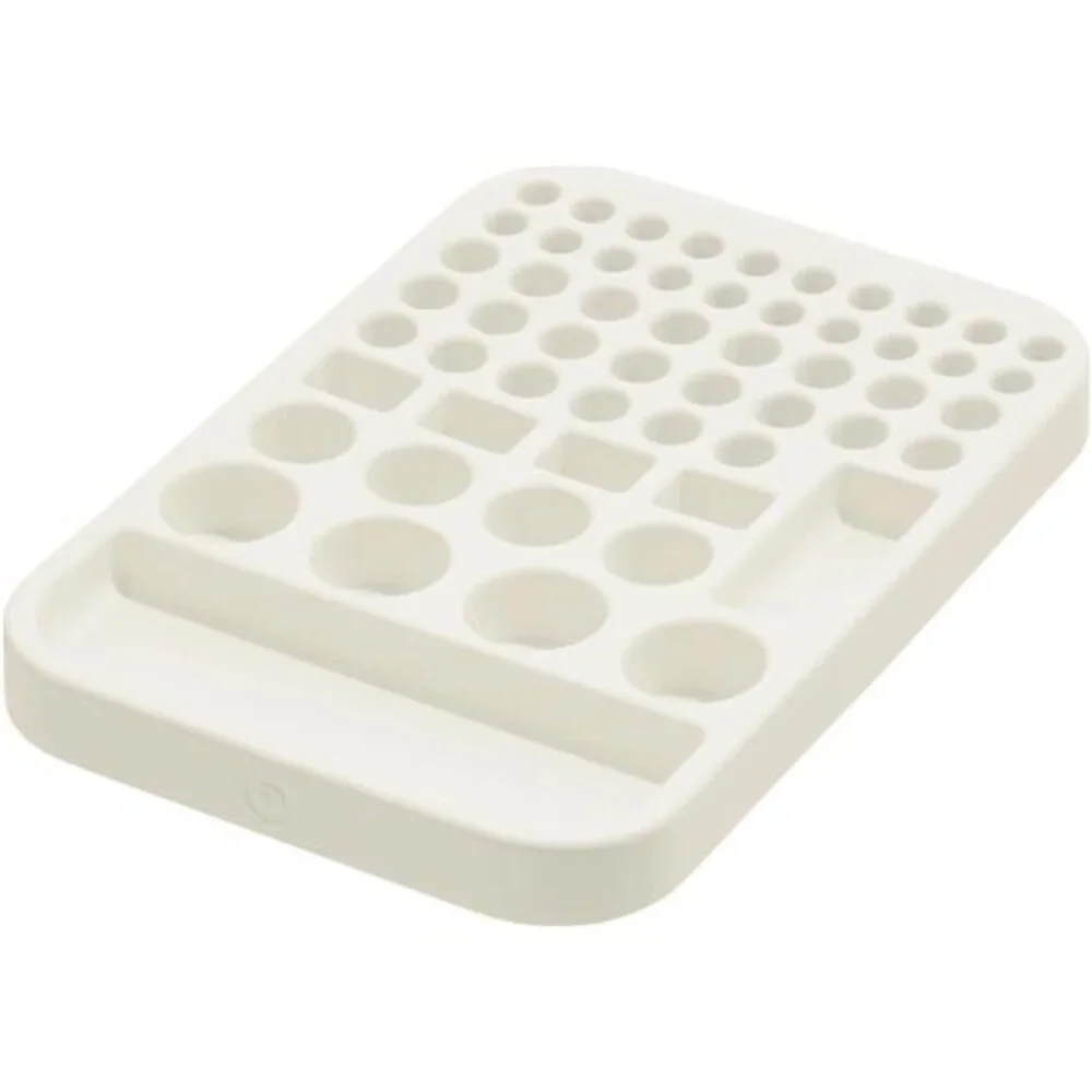 Recycled Plastic Battery Organizer Divided Tray Drawer Storage Coconut AA AAA